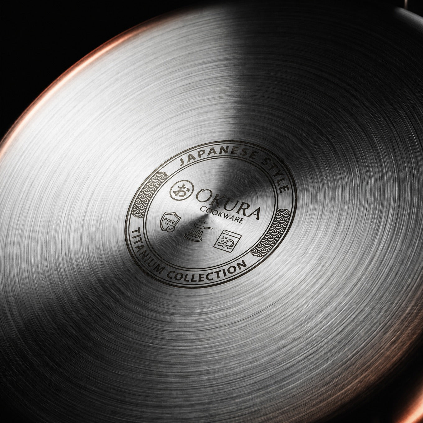 Okura Cookware Hand-Hammered Titanium Pan
