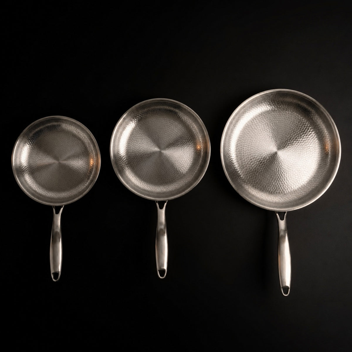 Hand-Hammered Titanium Pan - 3-piece set | World Cup 26