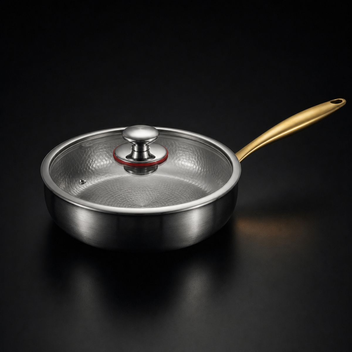 Hand-Hammered High-Wall Titanium Pan | Limited Edition