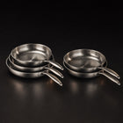 Hand-Hammered Titanium Frying Pan Bundle with 2 Lids (5 Sizes, 8–12 Inch)