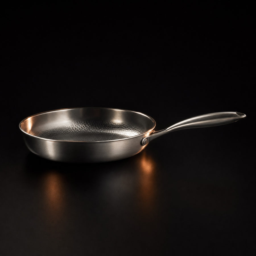 Titanium cooking surface, not a titanium-infused spray. The layer your food meets is me...