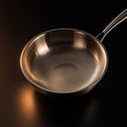 Hand-Hammered Titanium Wok Pan with Flat Base
