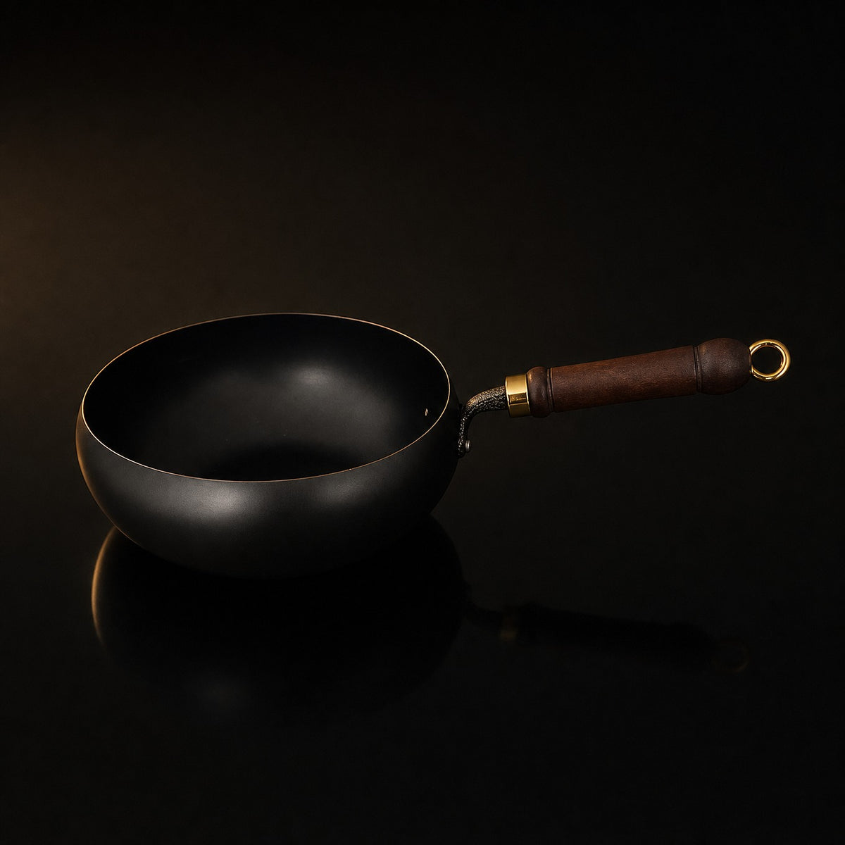 Traditional Japanese Iron Wok Pan