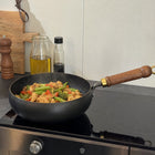 Traditional Japanese Iron Wok Pan