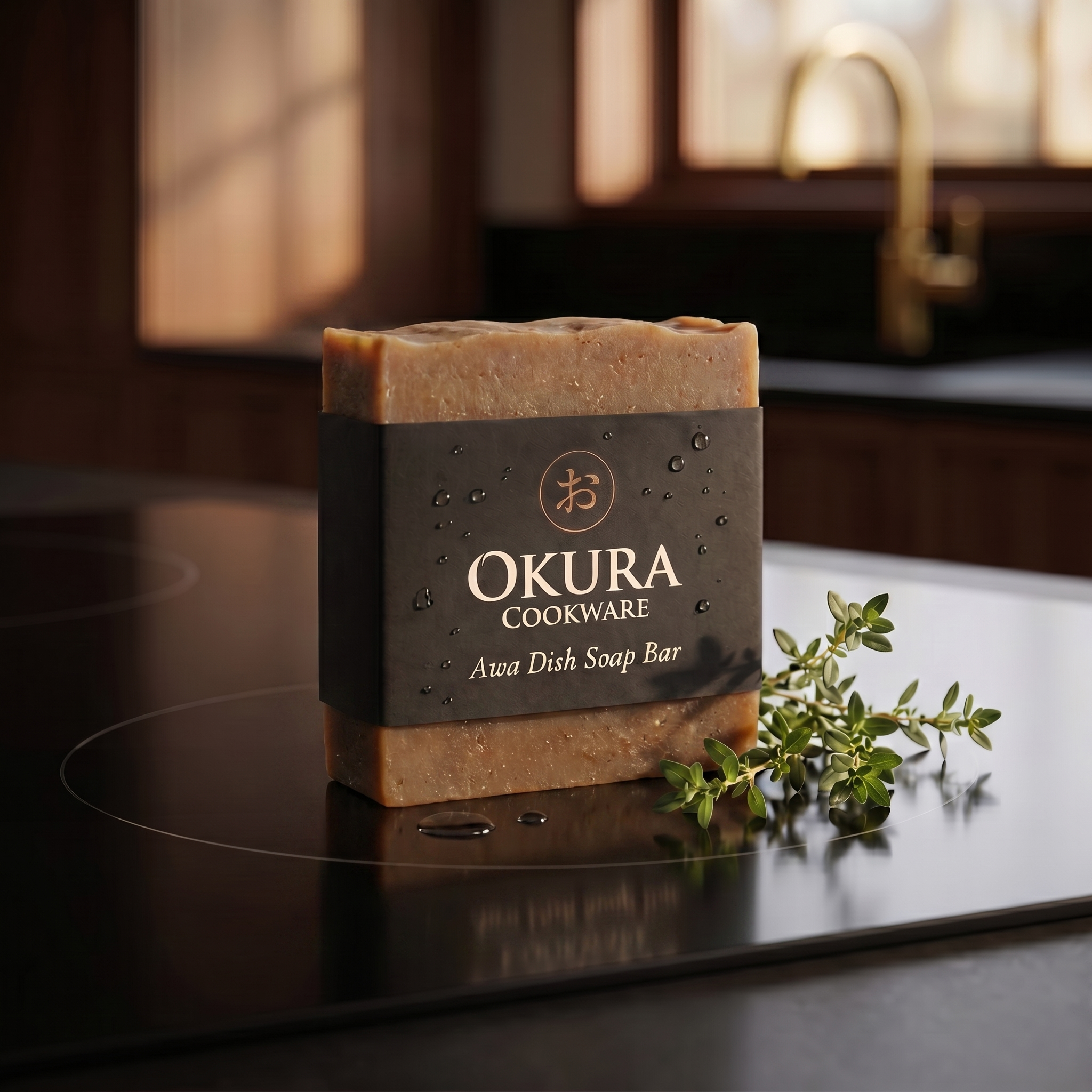 Okura organic plastic-free dish soap bar