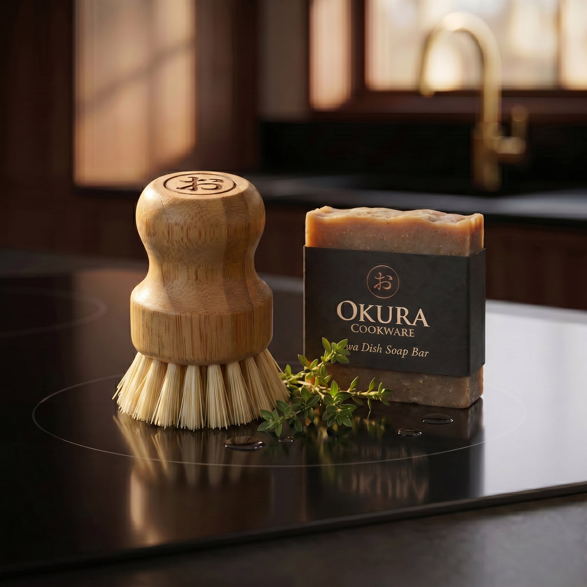 Okura Tawashi — Organic Bamboo Dish Brush