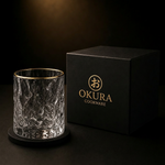 Japanese Edo Kiriko Glacier-Cut Crystal Whisky Glass