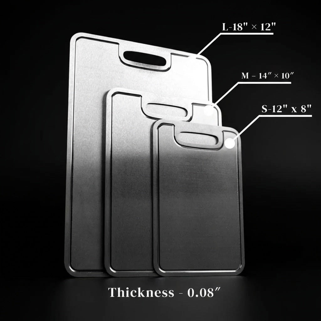 Pure Titanium Cutting Board - PFAS Free