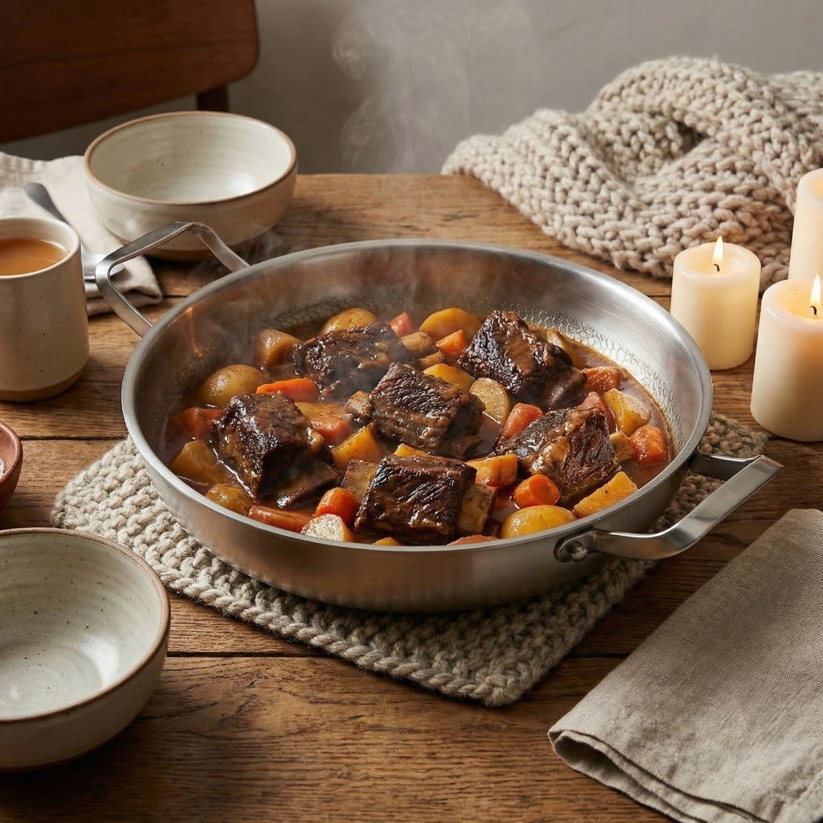 Hand-Hammered Titanium Pan with Two Handles – Okura Cookware