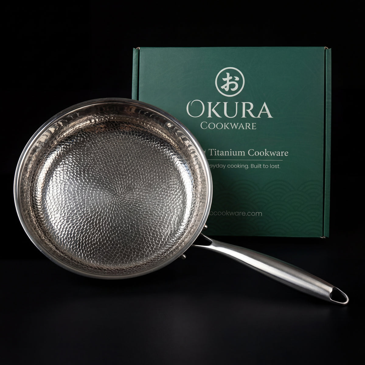 Hand-Hammered Titanium Pan — Pure & Non-Toxic