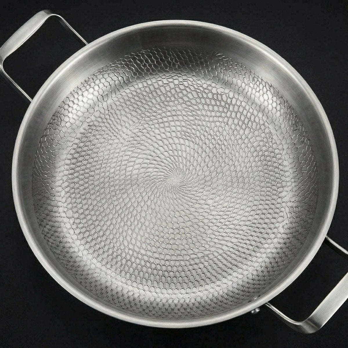 Hand-Hammered Titanium Pan with Two Handles – Okura Cookware