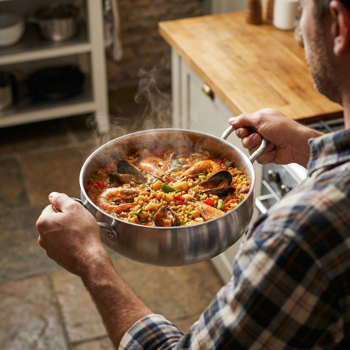 Hand-Hammered Deep Titanium Pot – Okura Cookware