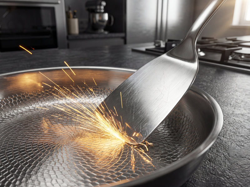 Metal utensil safe