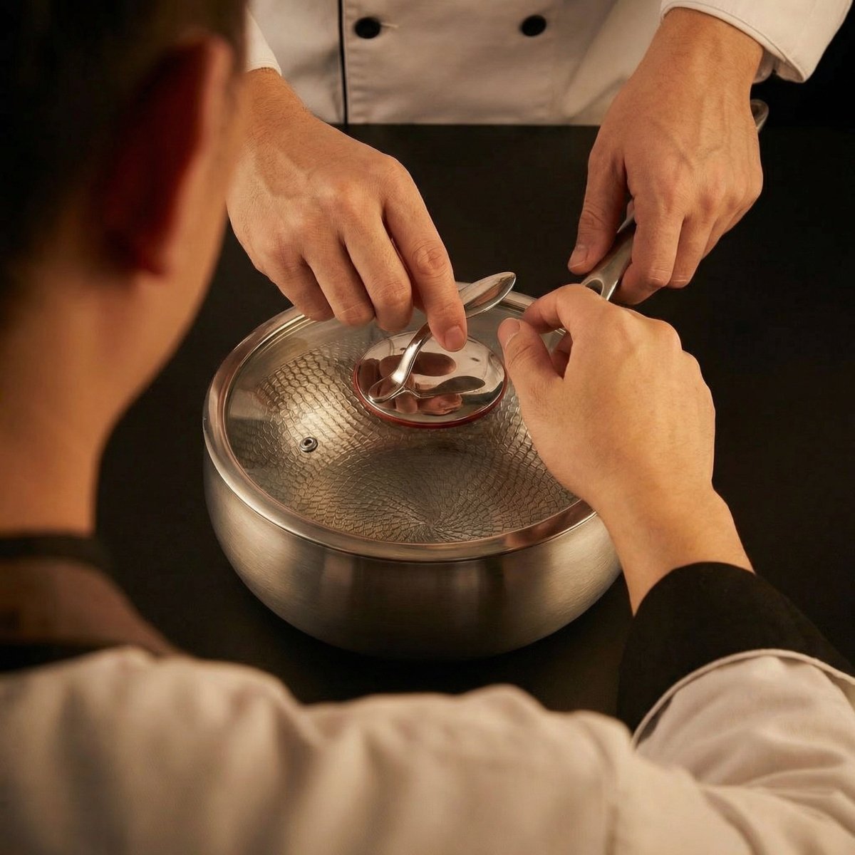 Hand-Hammered Titanium Sauté Pan